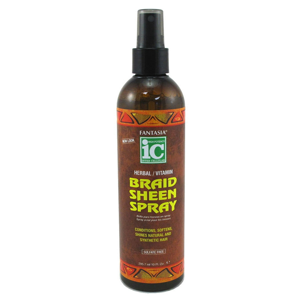 Fantasia IC Braid Sheen Spray Conditions Softens and Shines Hair 10Oz (295.7ml)